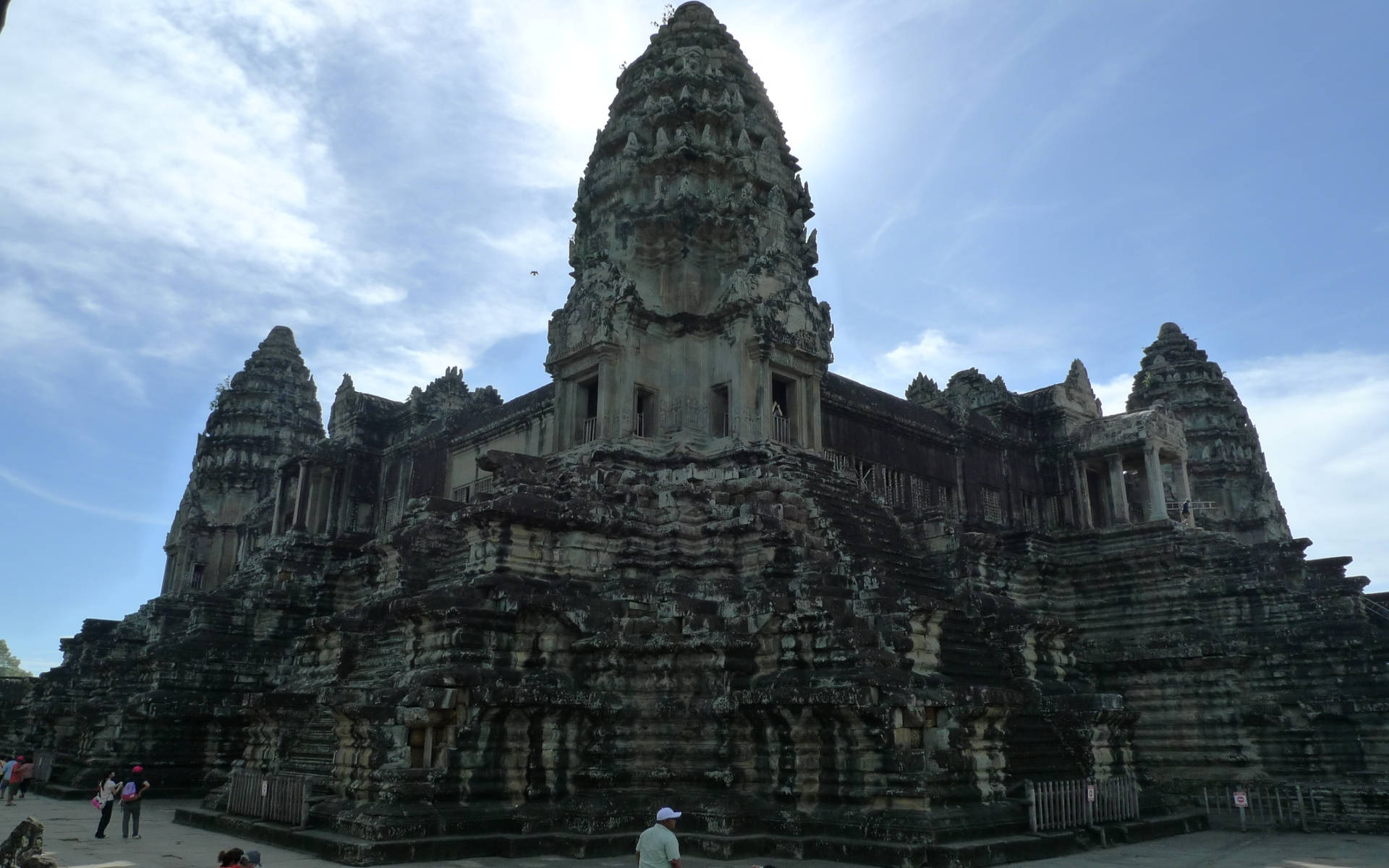Ruins Of Angkor Wat Standing Proud In Cambodia Wallpaper