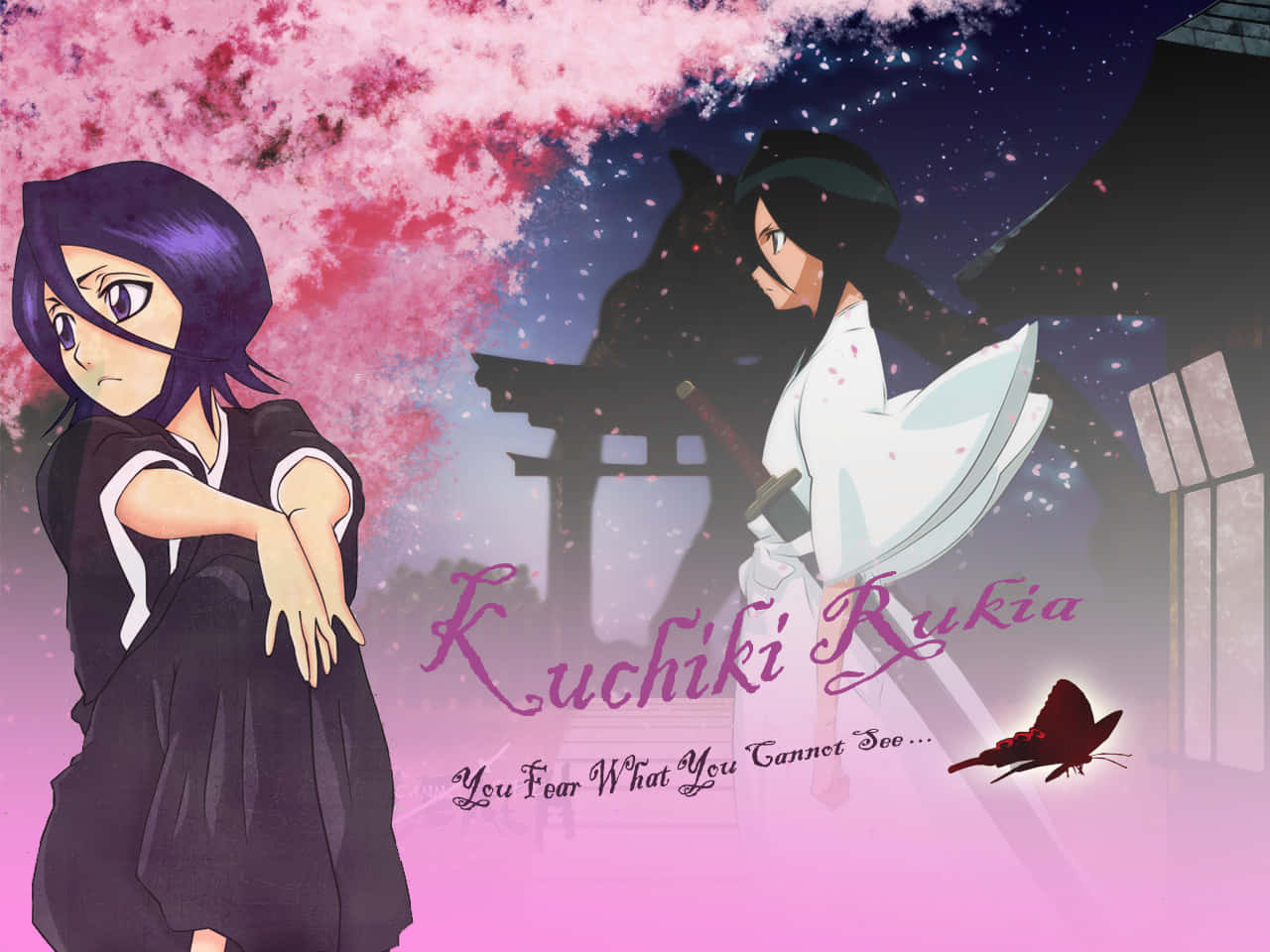 Rukia Kuchiki – A Shinigami from Bleach Anime Wallpaper