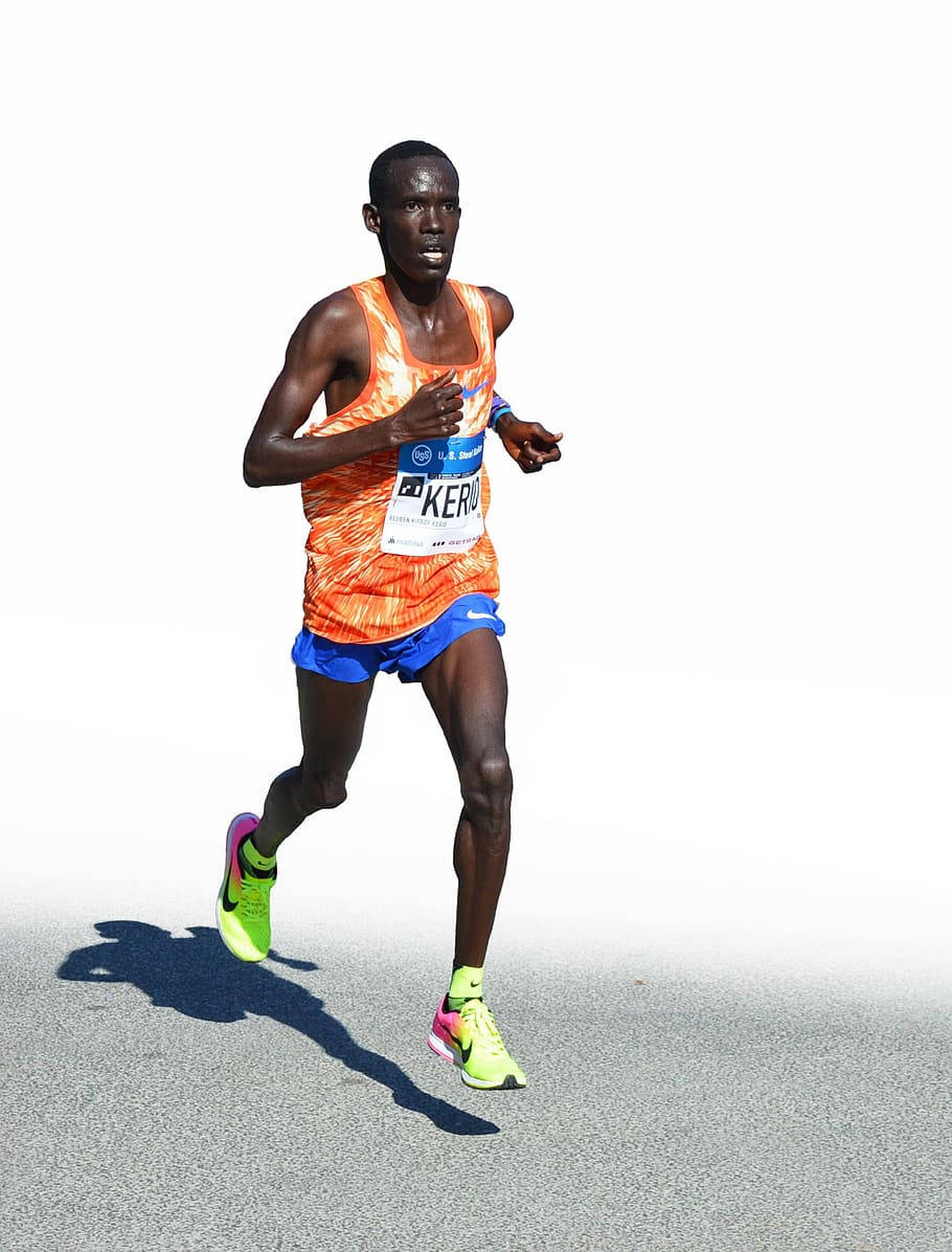 Runner In Marathon Wallpaper