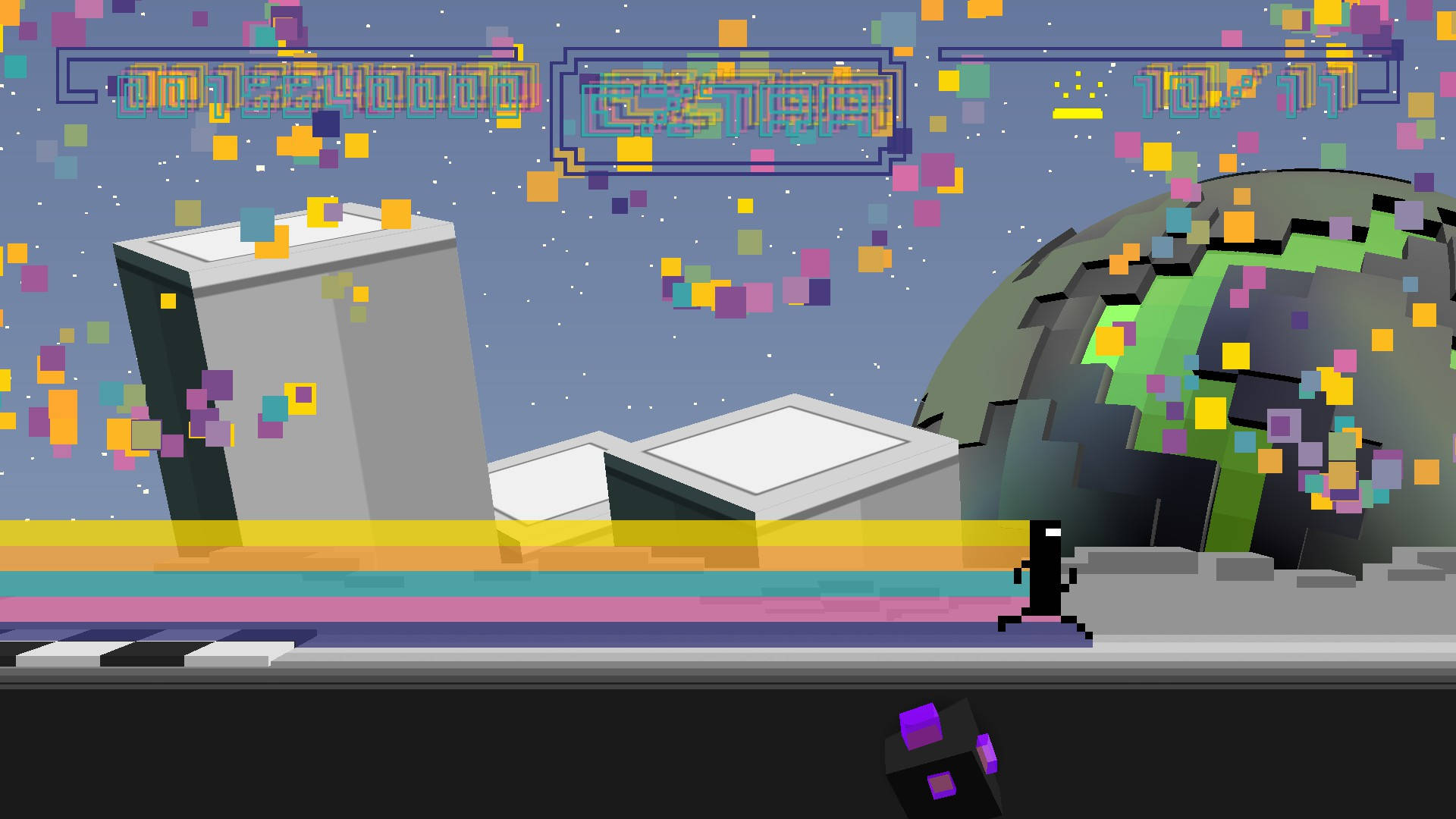 Runner Pixel Character er en farverig og levende baggrund for din computer eller mobil. Wallpaper