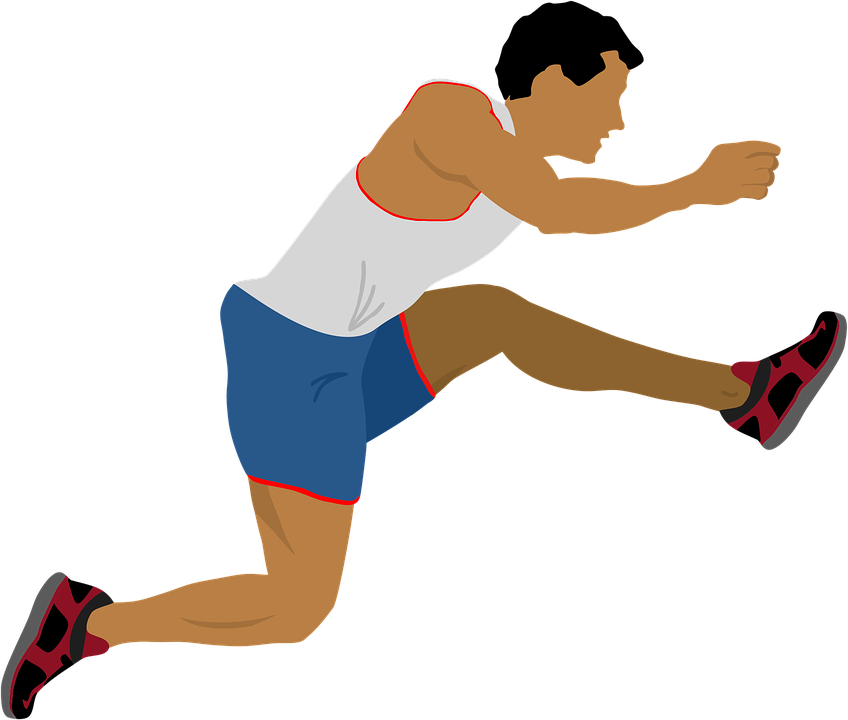 Runner Starting Position Illustration PNG