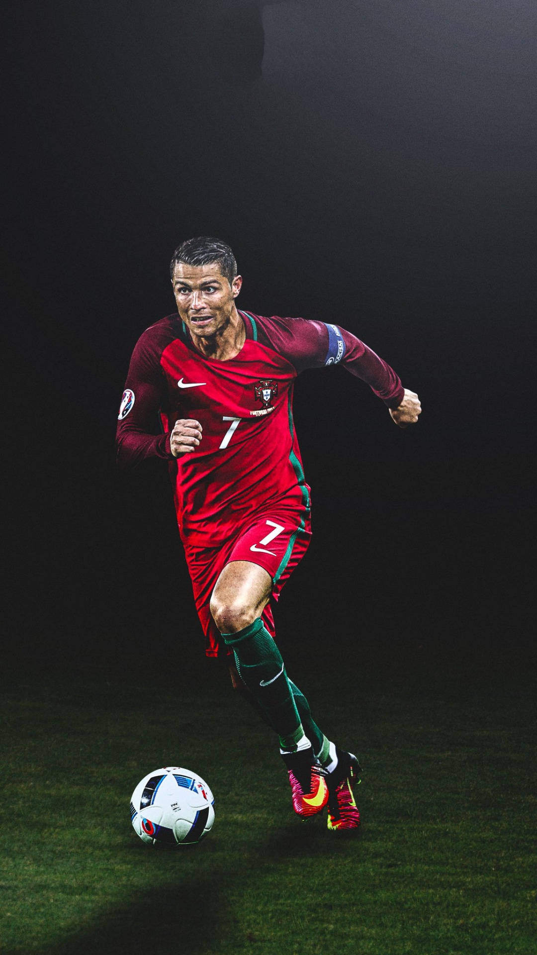 Running CR7 Cristiano Ronaldo Wallpaper