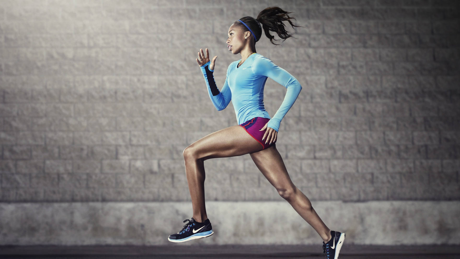 Running Girl Nike Iphone Wallpaper