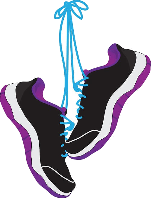 Running Shoes Tied Together PNG