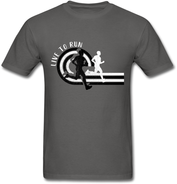 Running Themed T Shirt Design PNG