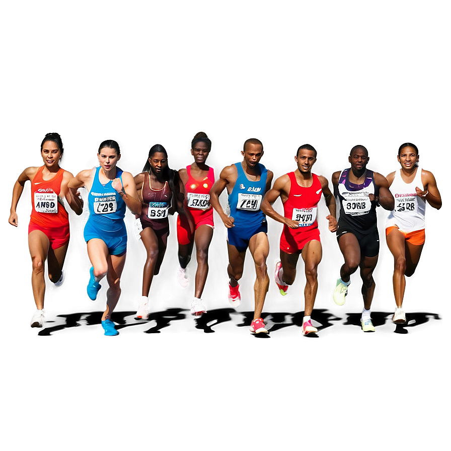 Running Track Sprint Start Png Mdd PNG