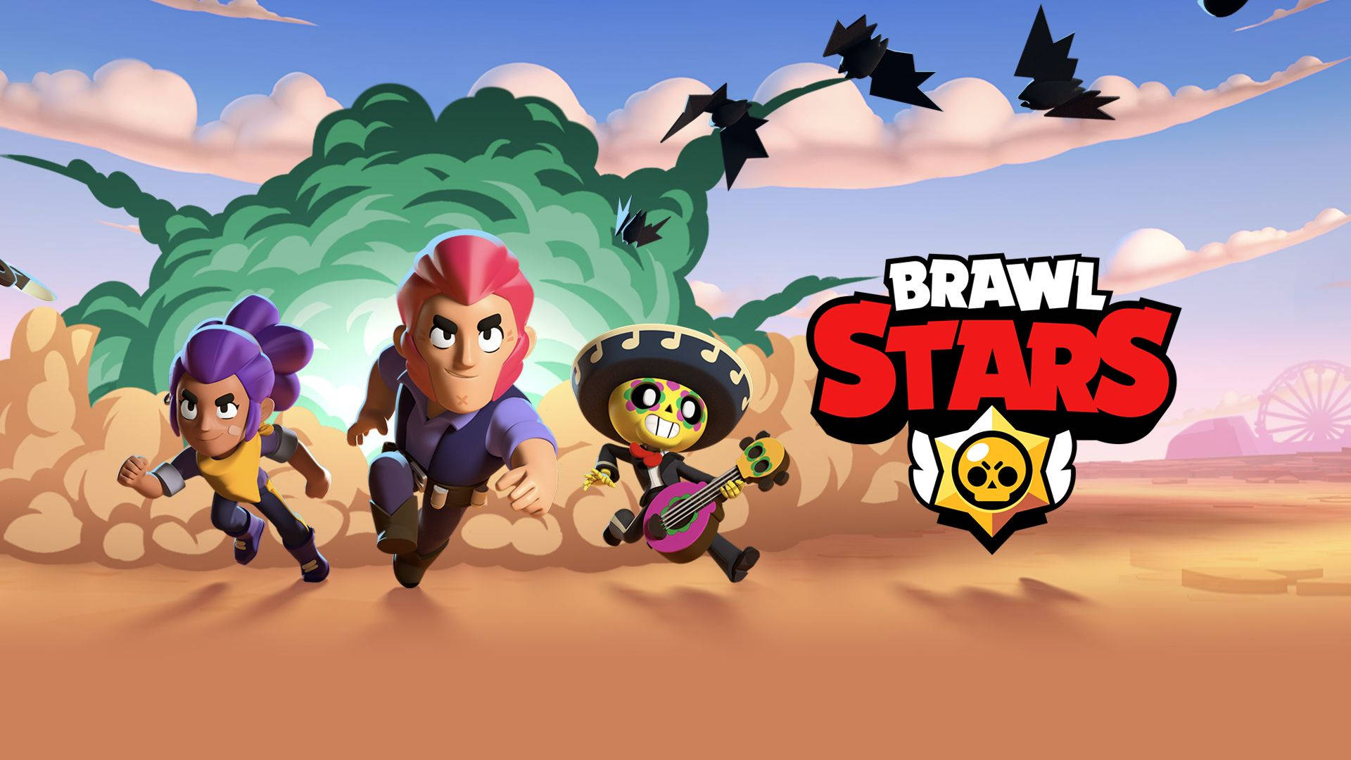 It's time for adventure! Join the team in Brawl Stars’ running trio. Wallpaper