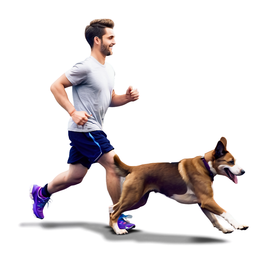 Running With Dog Png Drk5 PNG