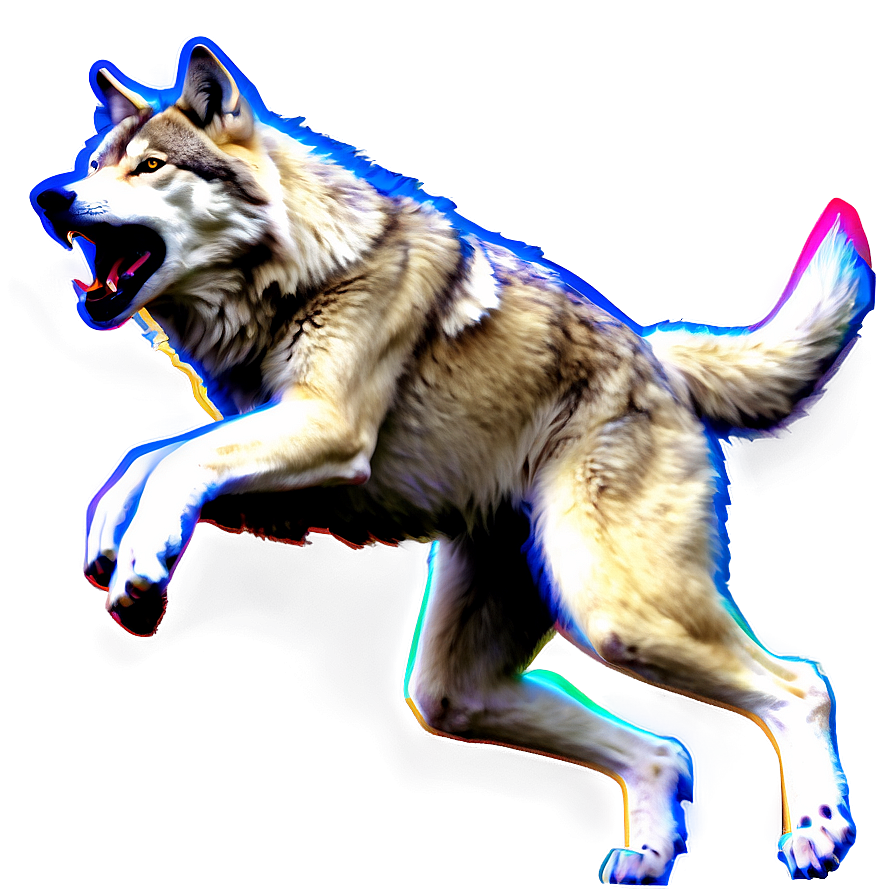 Running Wolf Motion Capture Png Tnc PNG