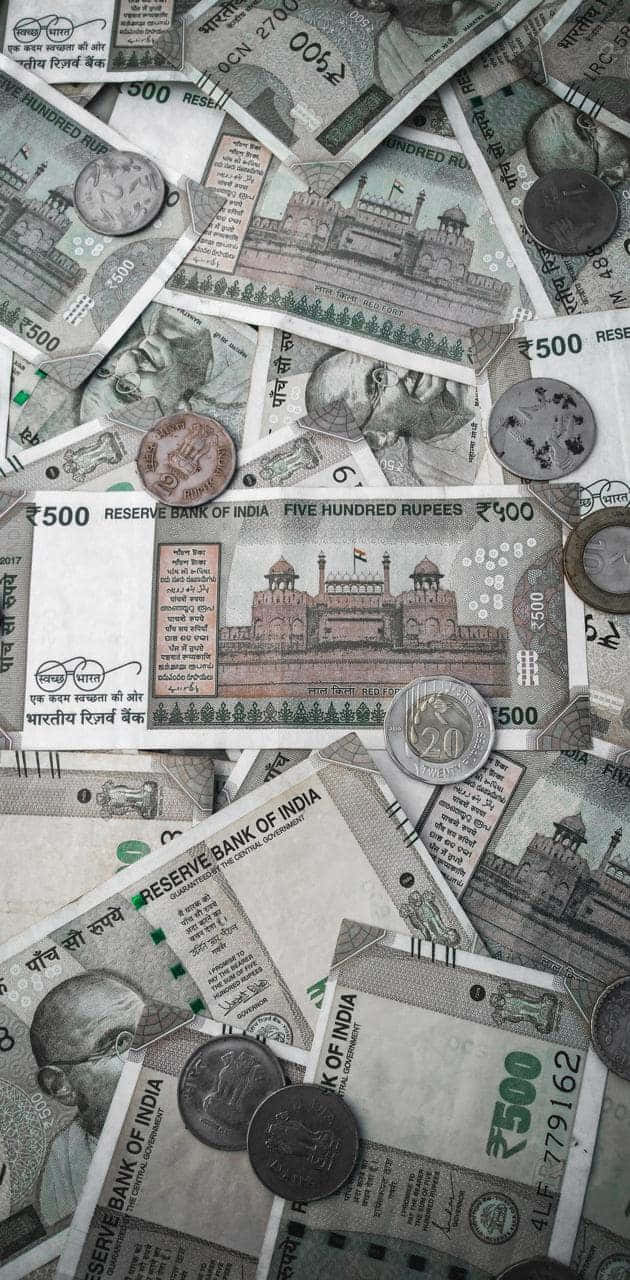Dineroen Rupias En Efectivo Indio Fondo de pantalla