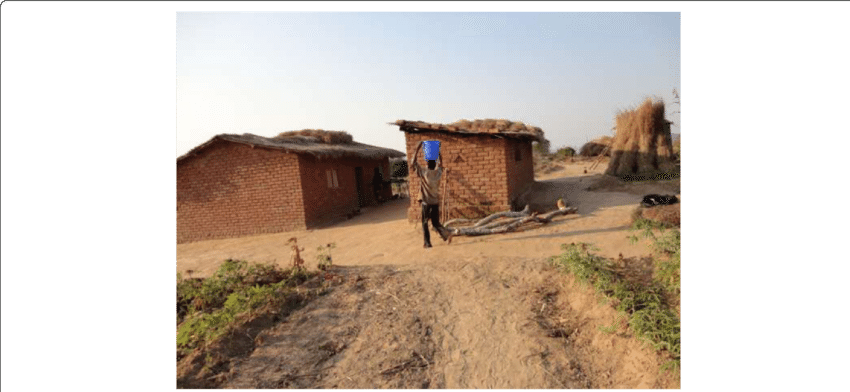 Rural_ Village_ Scene_with_ Mud_ Houses PNG