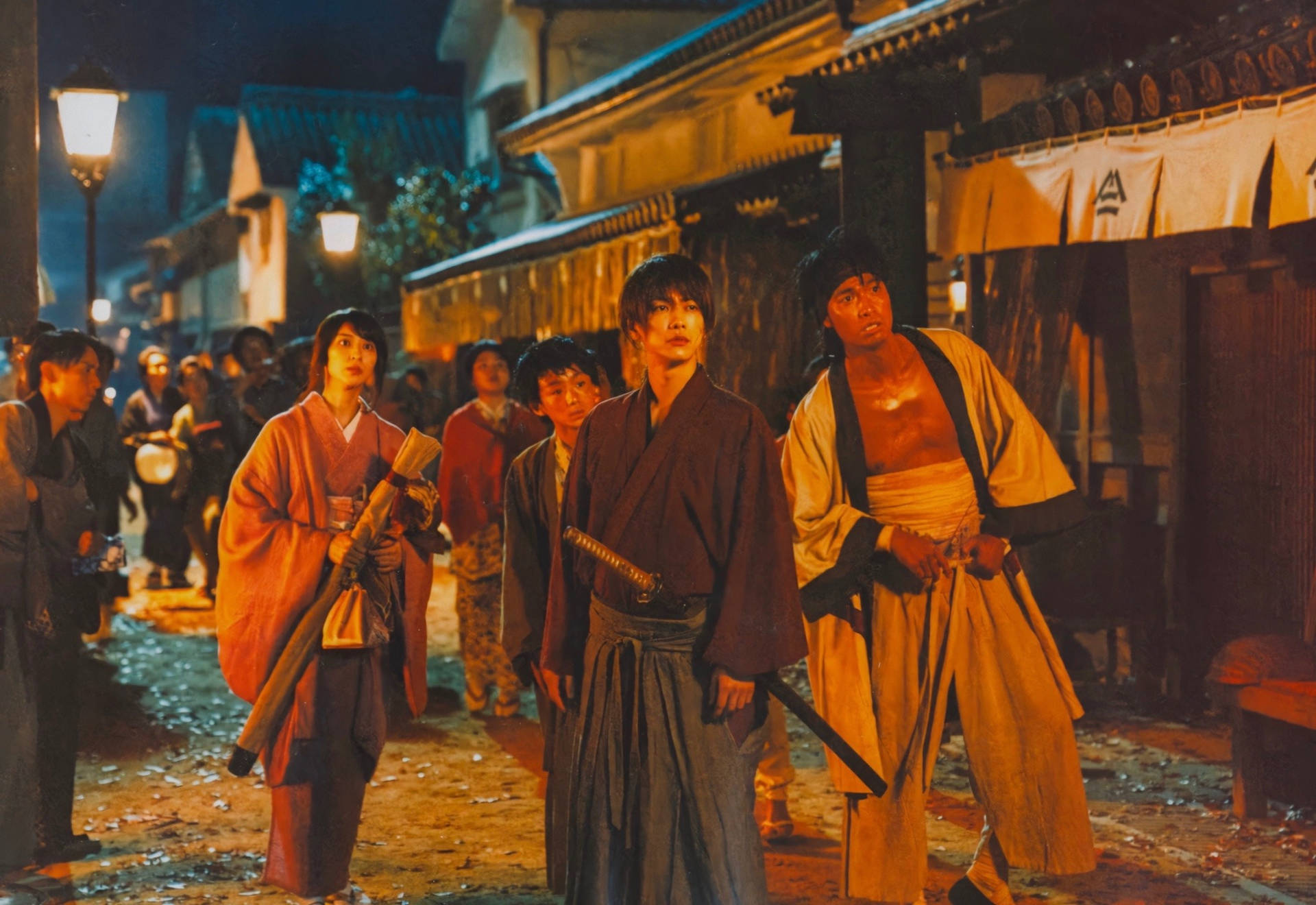 Rurouni Kenshin Una Notte Curiosa Sfondo