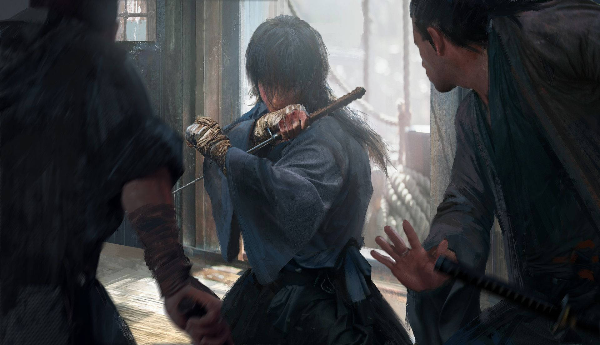 Daswürde Sich Gut Als Computer- Oder Handy-hintergrundbild Eignen: Rurouni Kenshin Misao Makimachi. Wallpaper