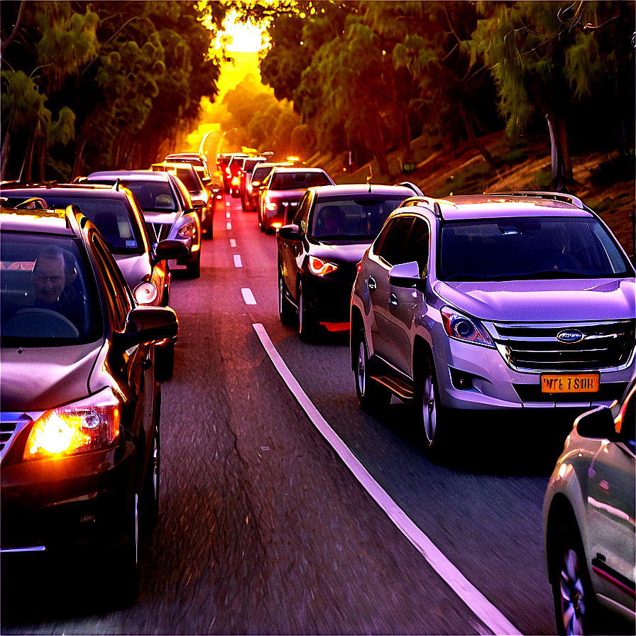 Download Rush Hour Driving Png 06112024 | Wallpapers.com