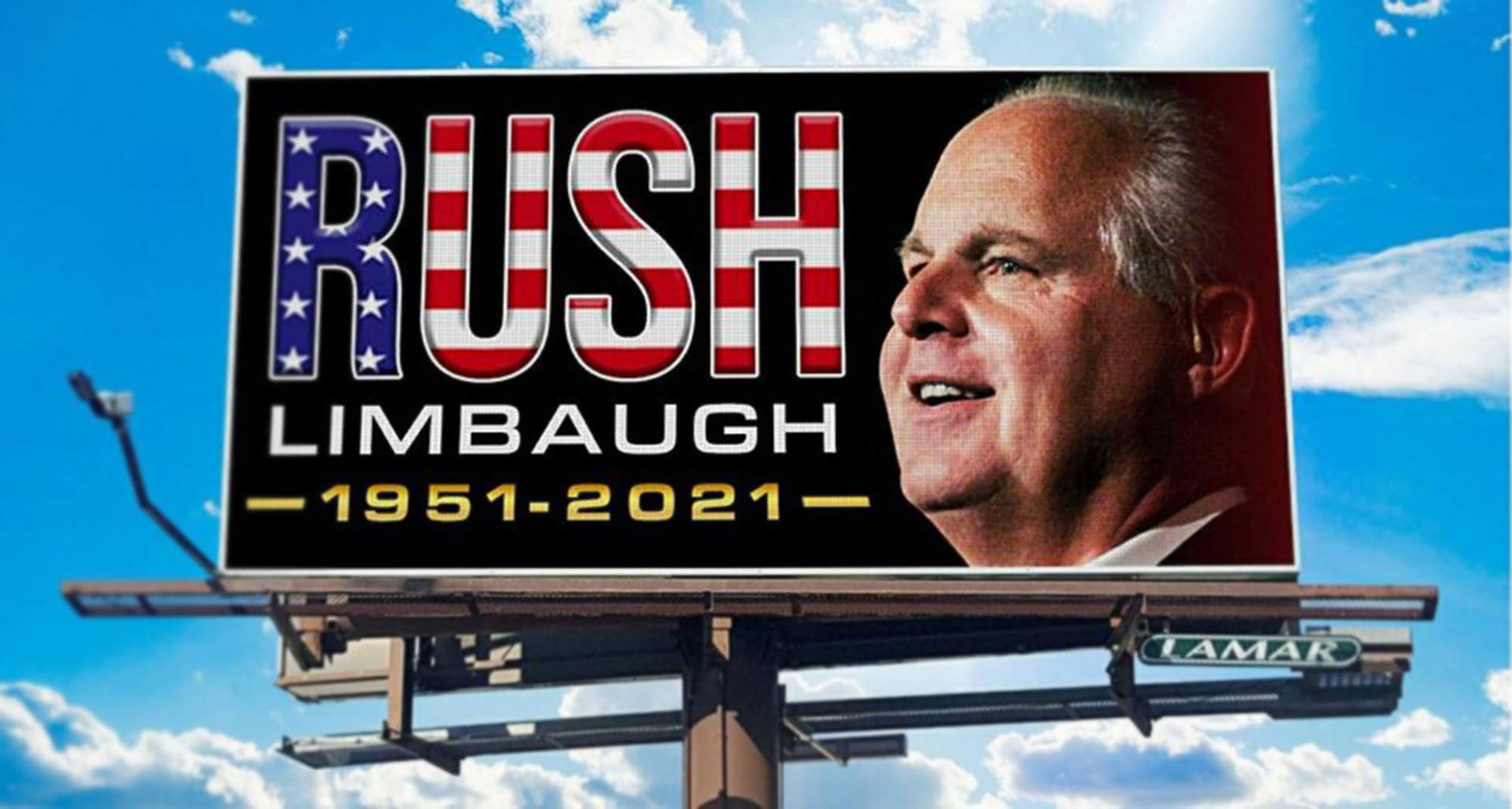 Rush Limbaugh Billboard Tribute Wallpaper