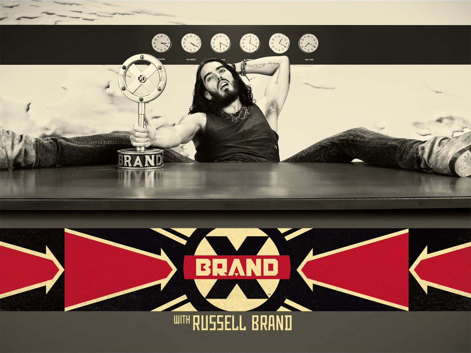 Russell Brand Brand X Show Tapet Wallpaper