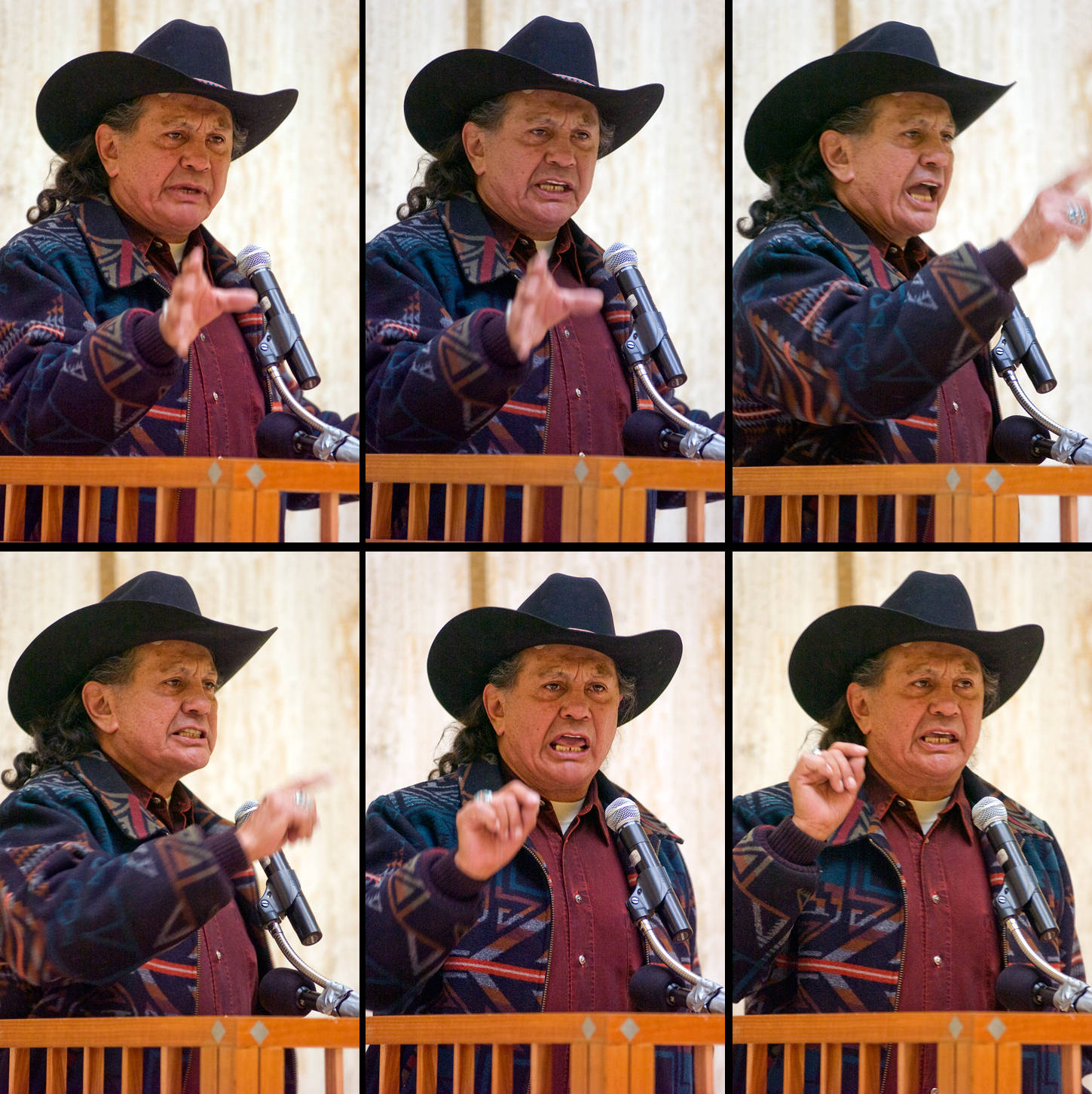 Russell Means Grid Photo Wallpaper