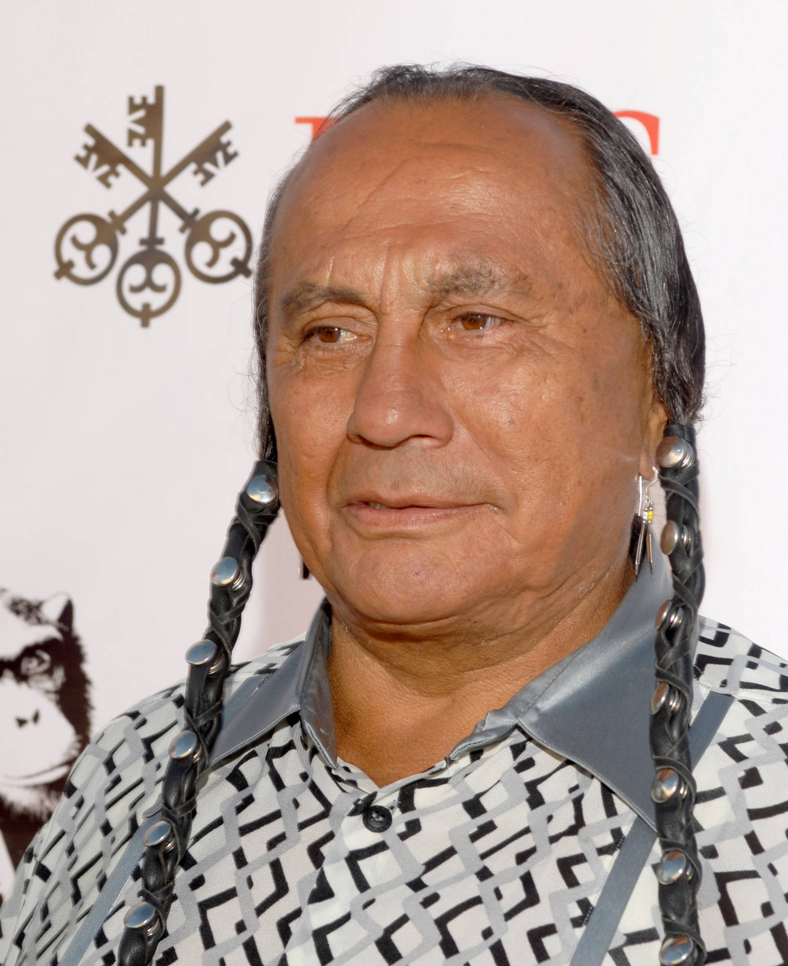 Inspiring Portrait of Russell Means Wallpaper