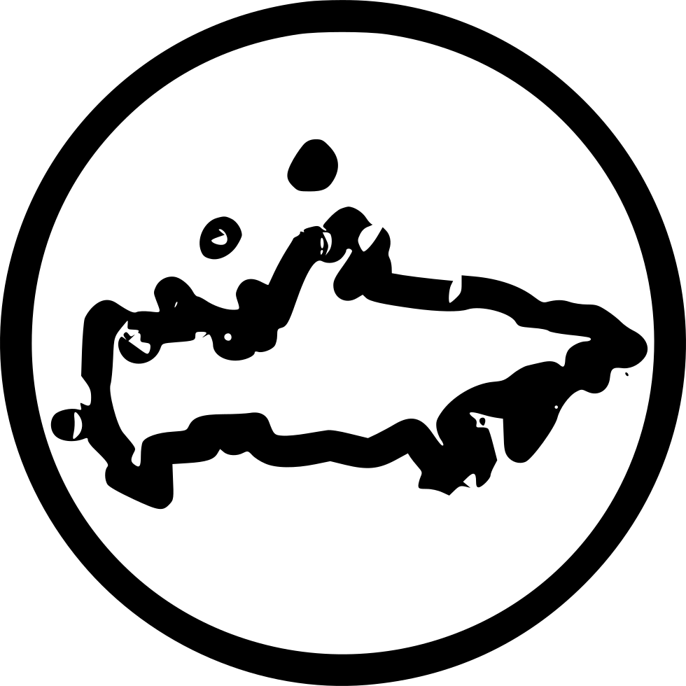 Russia Outline Map Circle Frame PNG