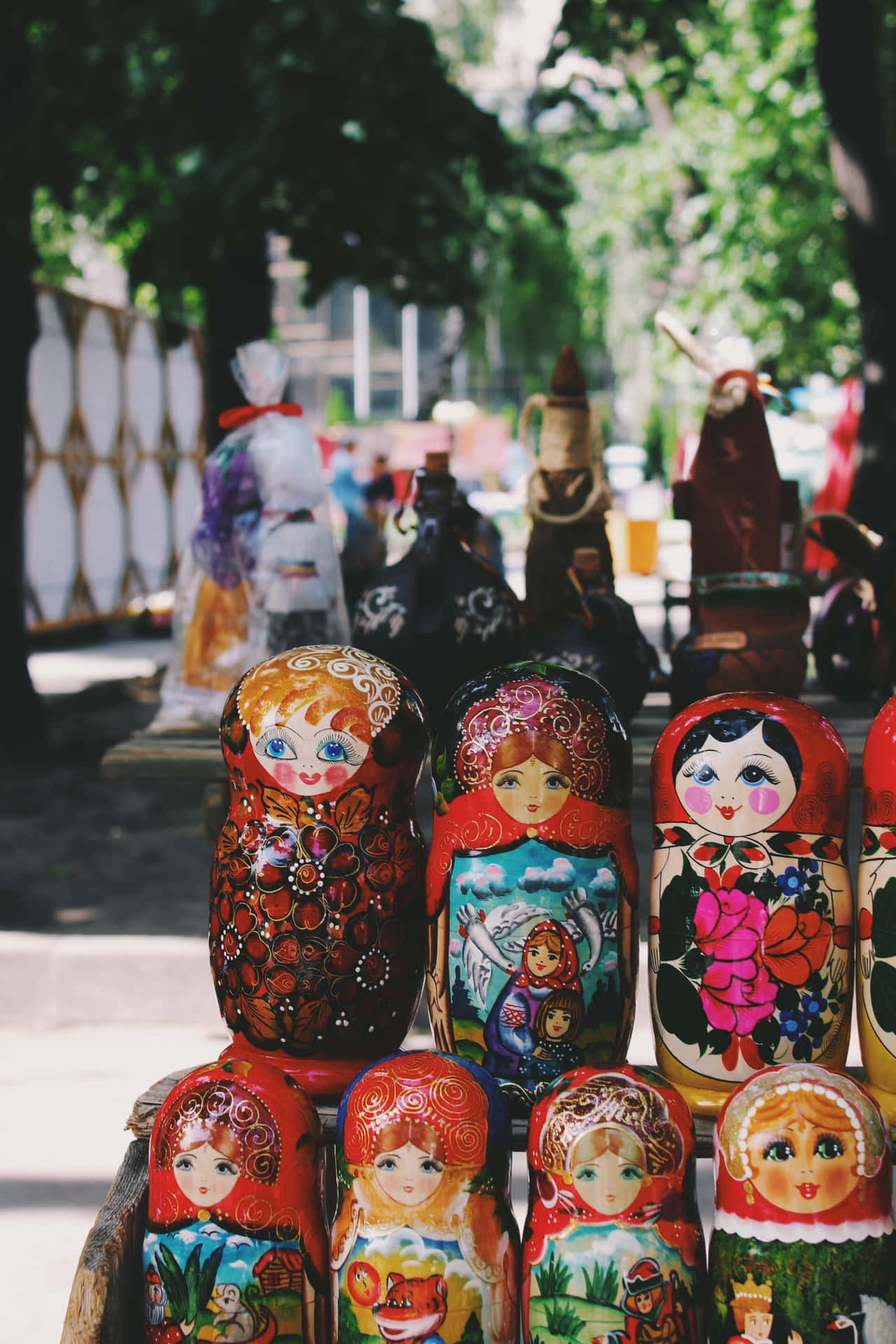 Russia's Traditional Dolls Wallpaper