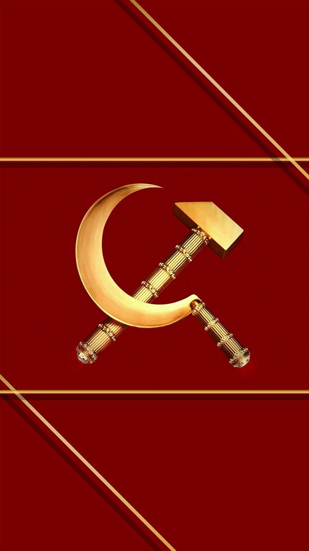 Russia Symbol Sickle And Hammer Wallpaper
