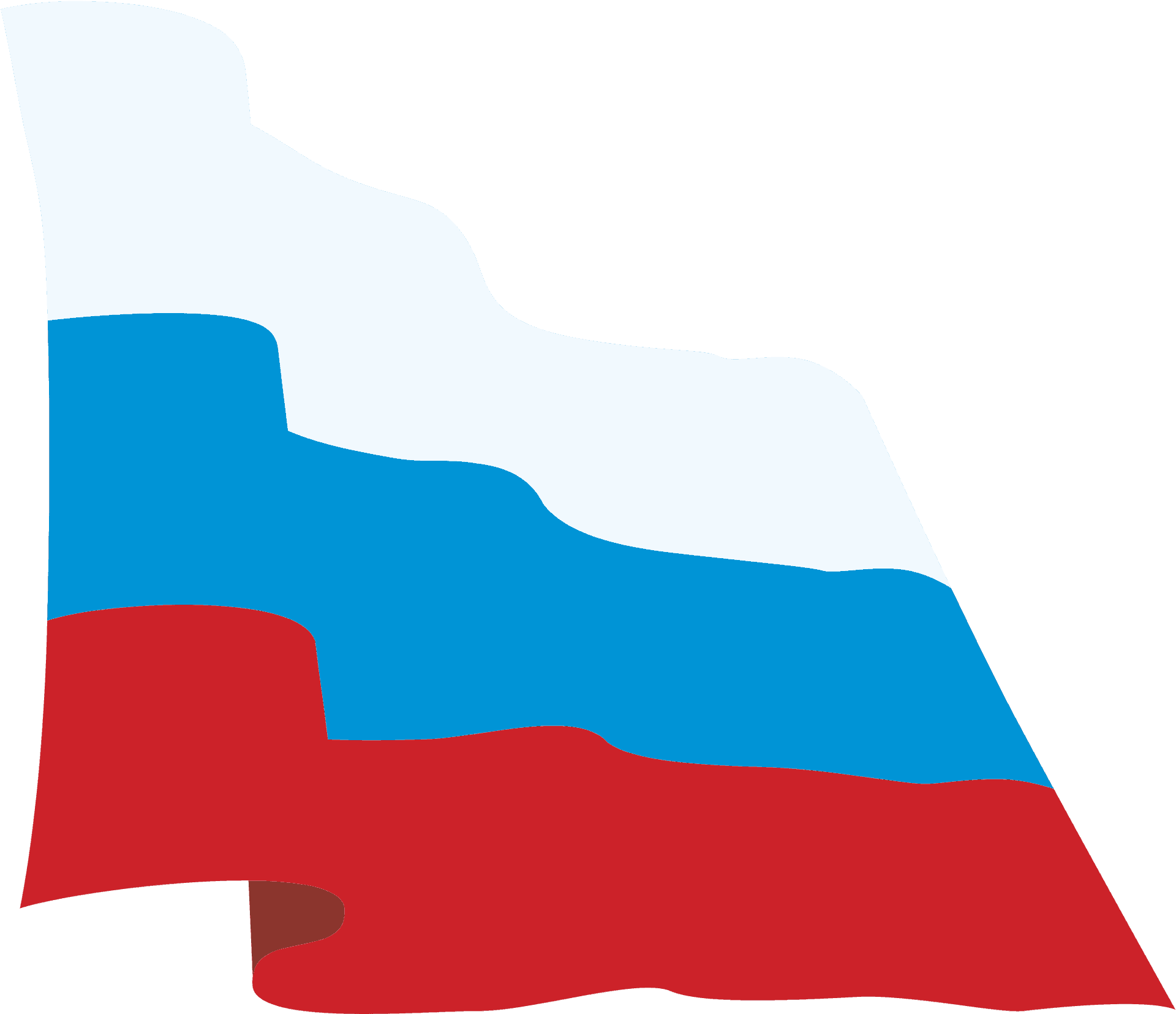 Russian Flag Waving PNG