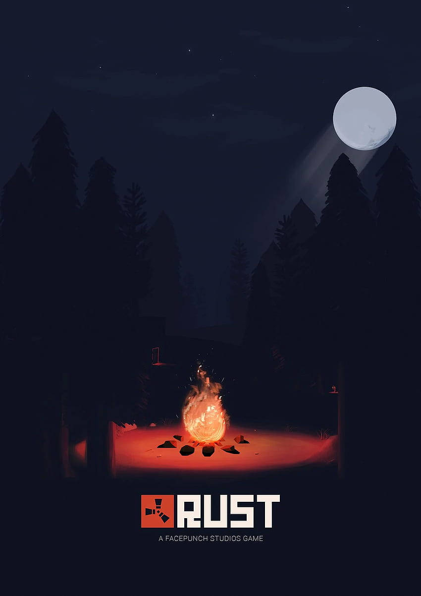 Rust Campfire Art Wallpaper