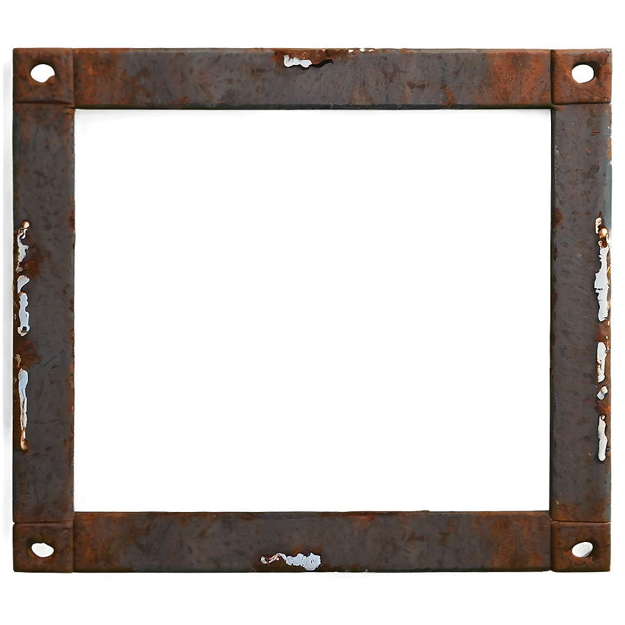 Rusted Metal Frame Png Ejm65 PNG