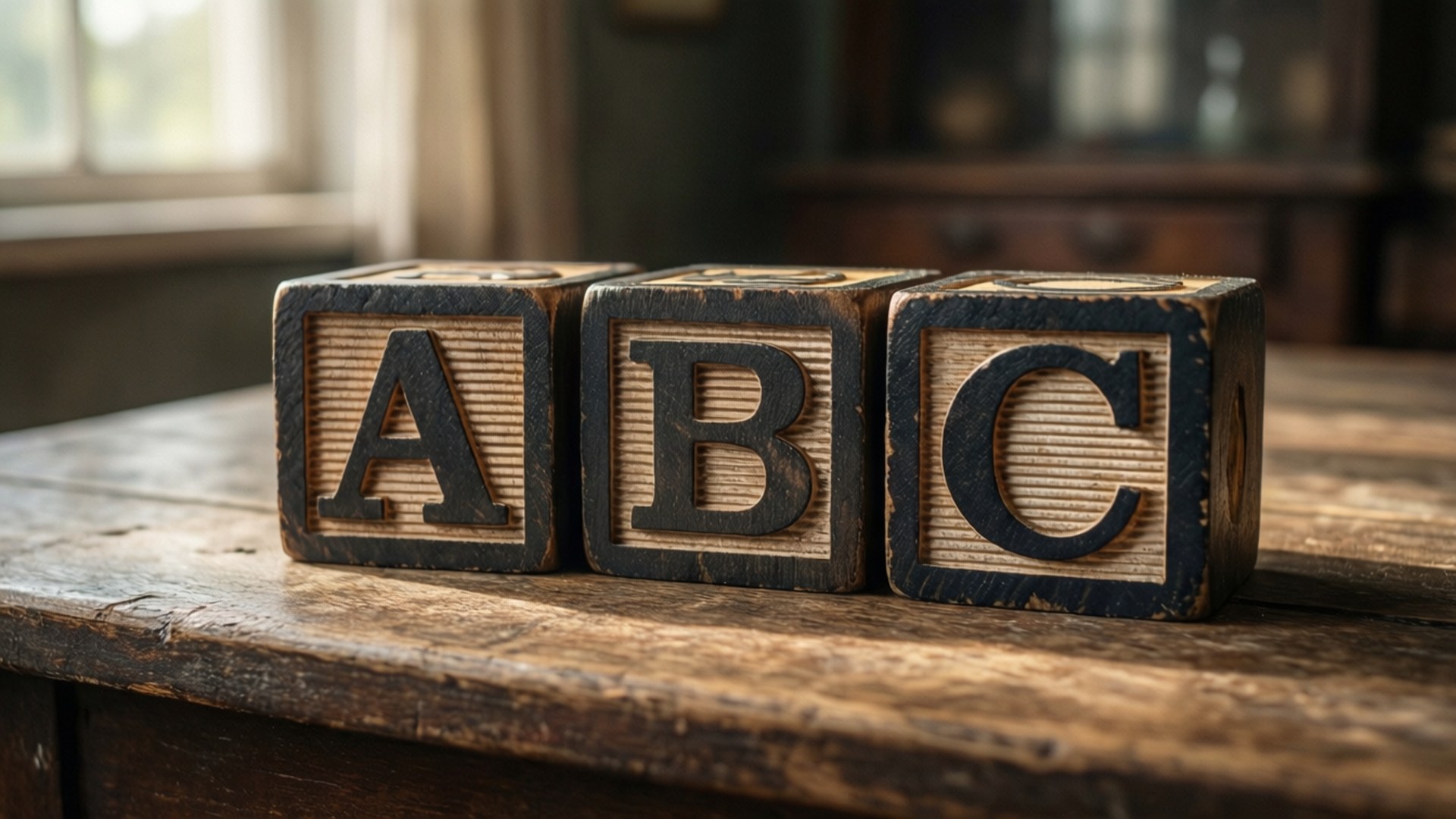 ABC rustique d'orthographe Fonds d'écran