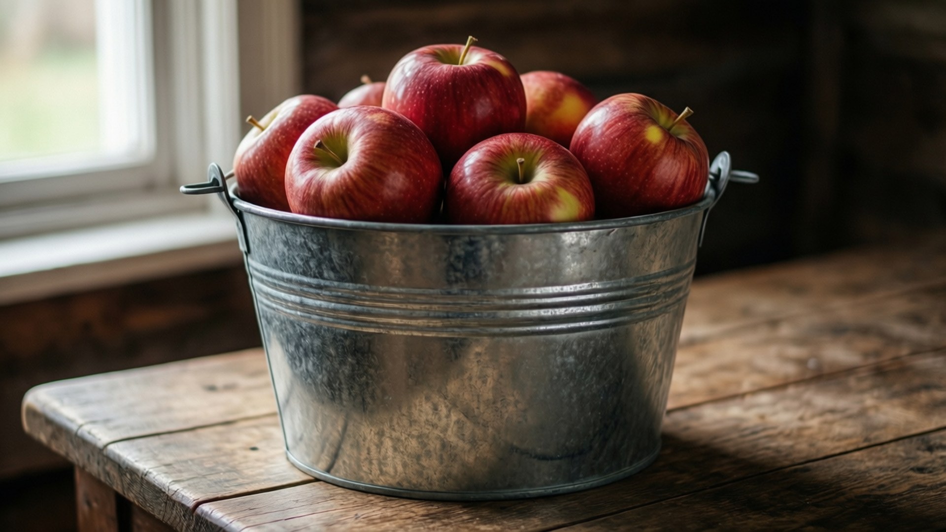 Rustic Apple Harvest Wallpaper