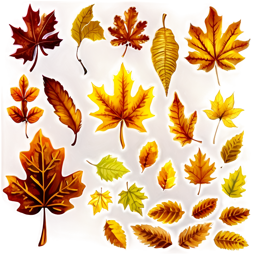 Rustic Autumn Leaves Png Pbr67 PNG