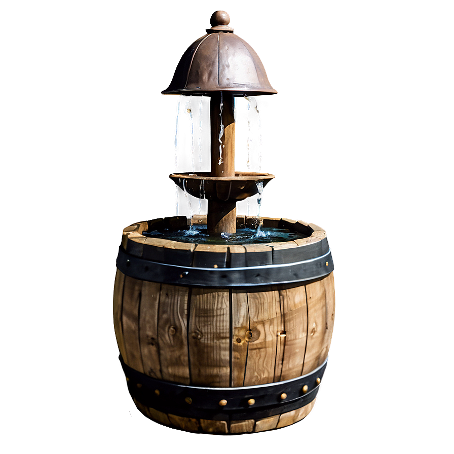 Rustic Barrel Fountain Png Yep32 PNG