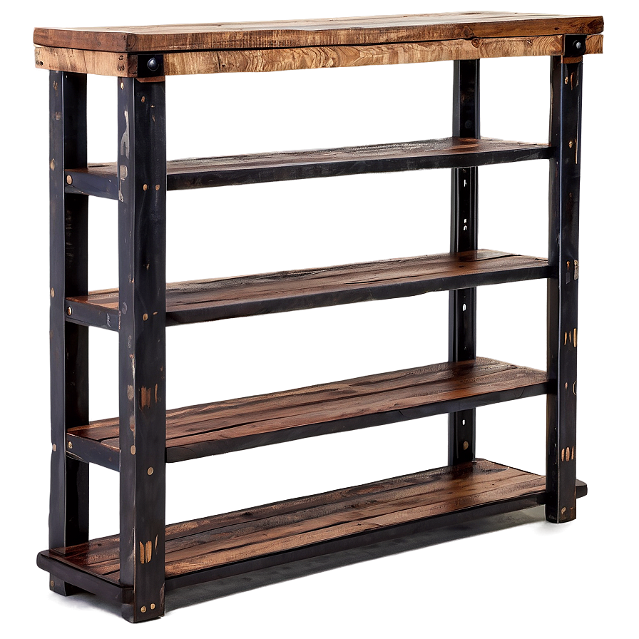 Rustic Bookshelf Png Igc13 PNG
