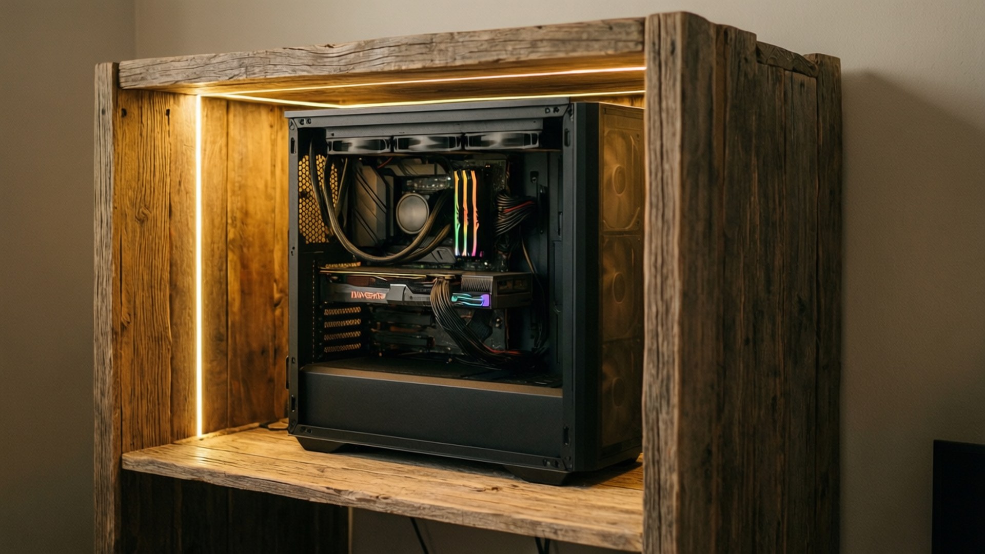 PC intégré rustique Fonds d'écran