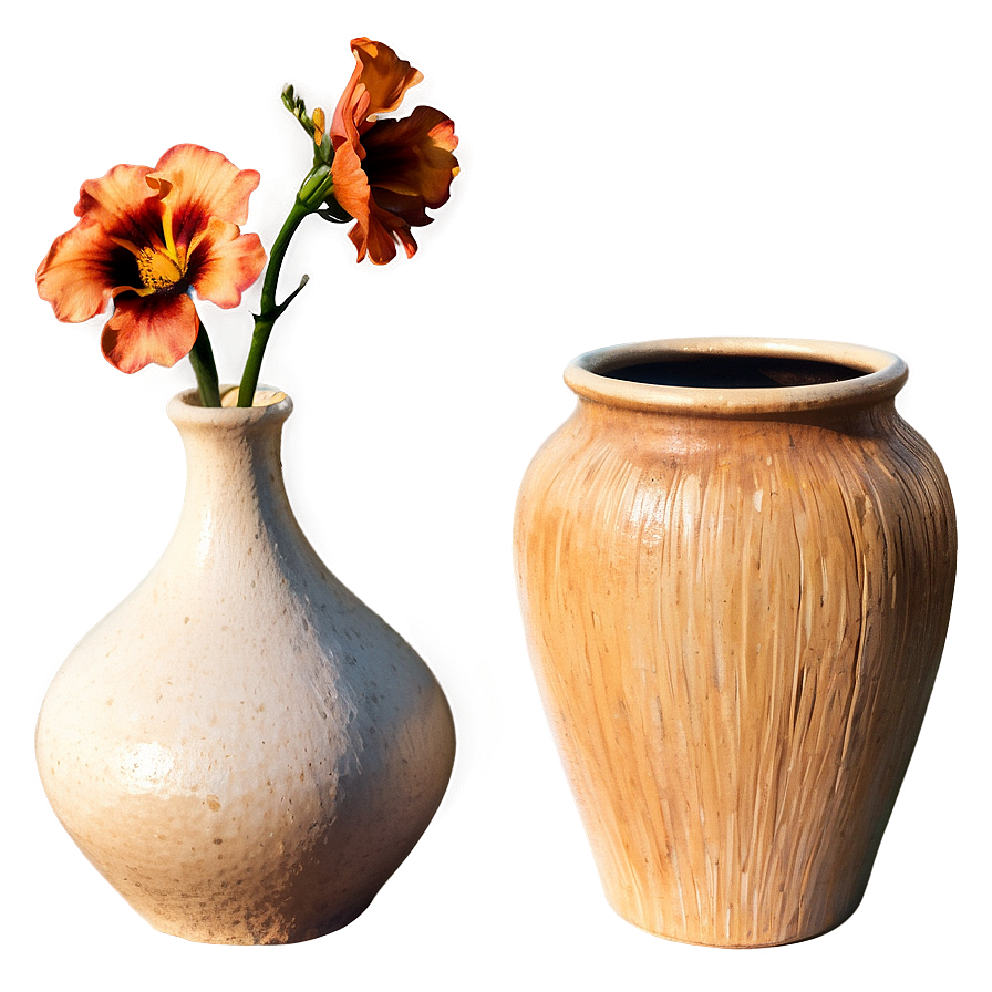 Rustic Ceramic Vases Png 14 PNG