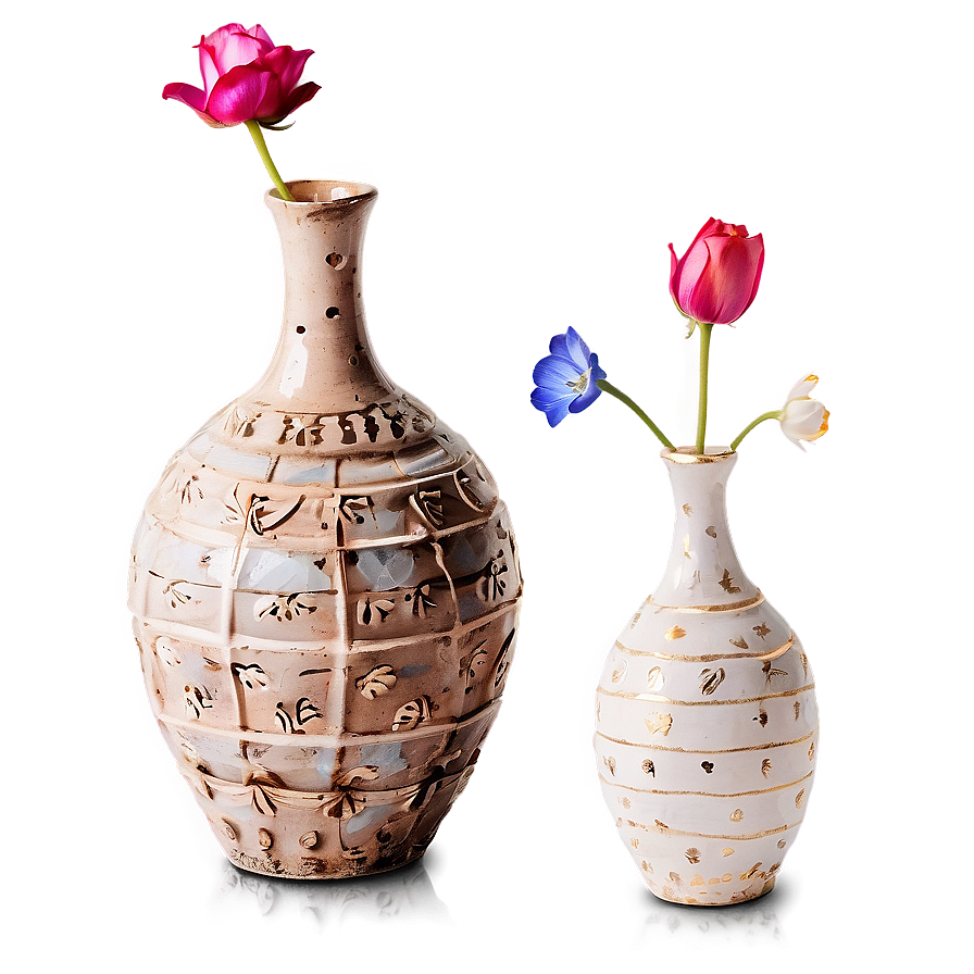 Rustic Ceramic Vases Png 20 PNG