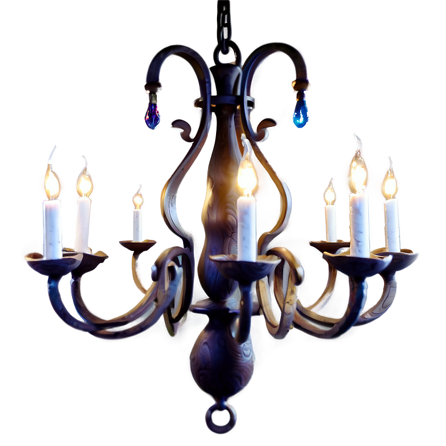 Rustic Chandelier Png 05252024 PNG