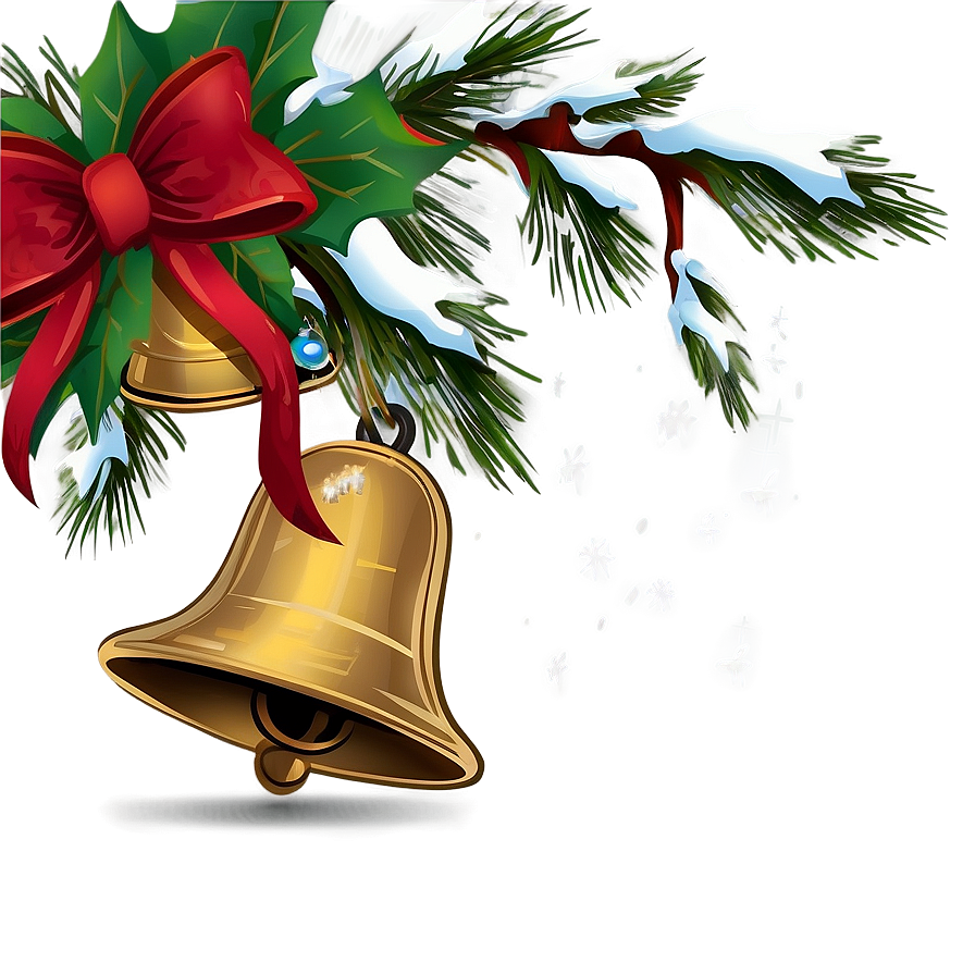 Rustic Christmas Bells Png 06122024 PNG