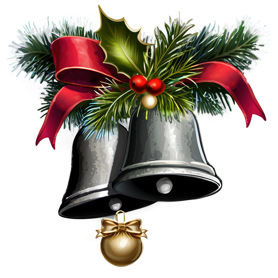 Rustic Christmas Bells Png Gcx71 PNG