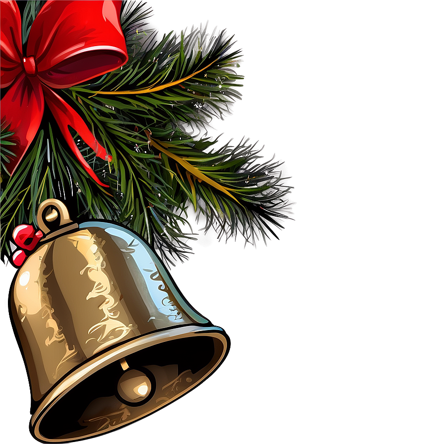 Rustic Christmas Bells Png Wyu42 PNG