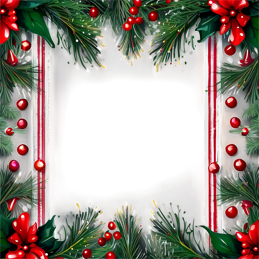Rustic Christmas Border Png 05252024 PNG