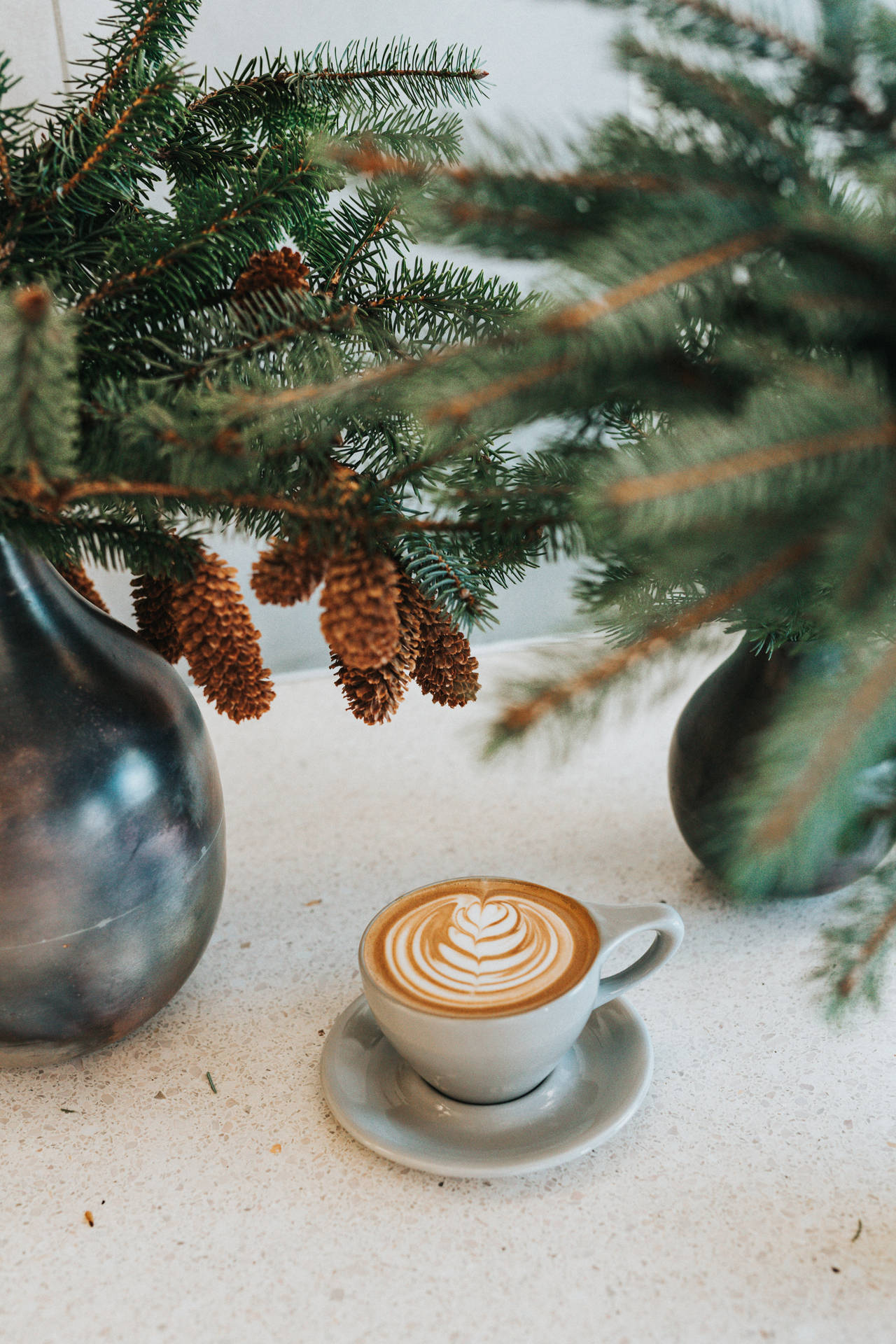 Rustic Christmas Coffee Mug Wallpaper