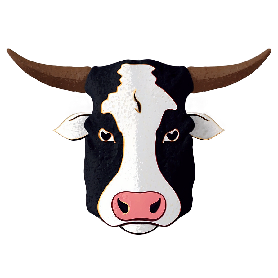 Rustic Cow Head Image Png Fqc PNG