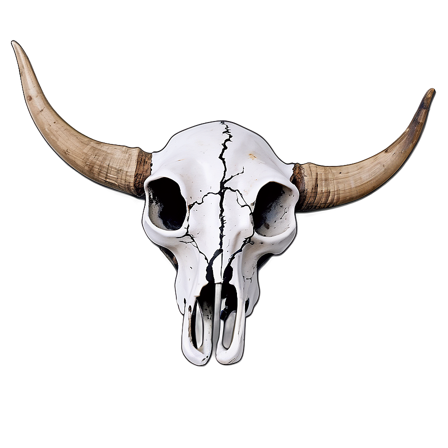 Rustic Cow Skull Design Png 06132024 PNG