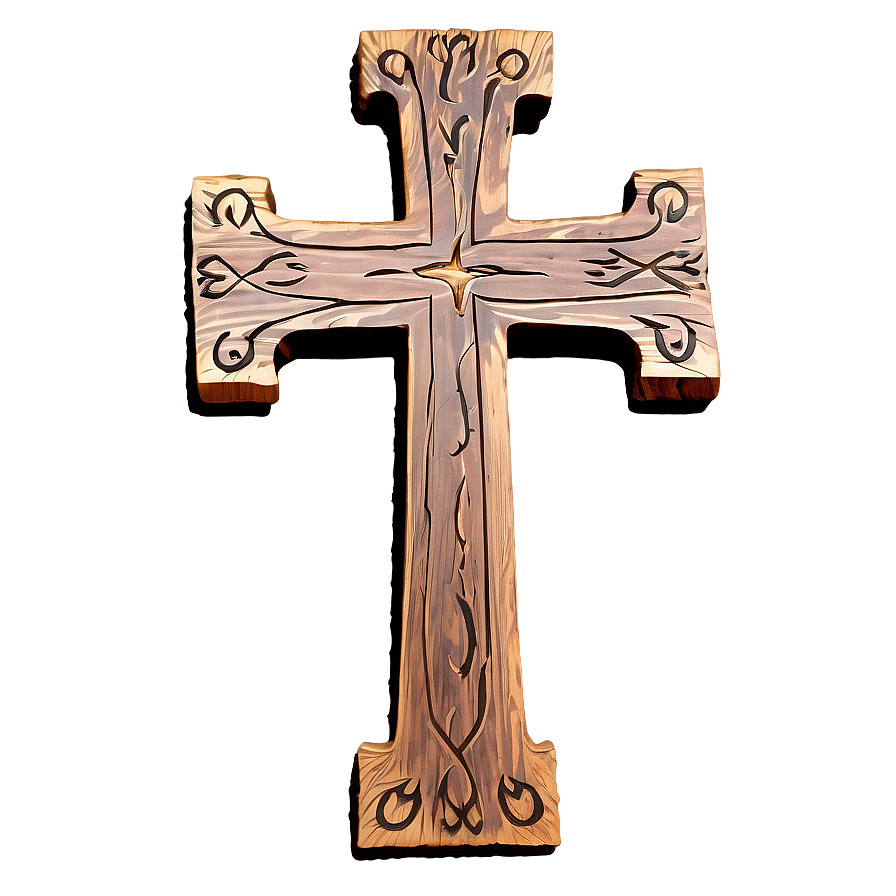 Rustic Cross Outline Png Lsp69 PNG