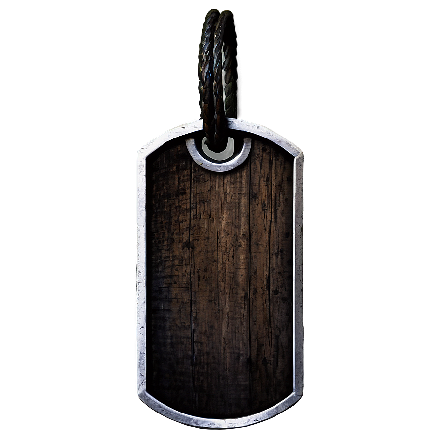 Rustic Dog Tag Png 6 PNG
