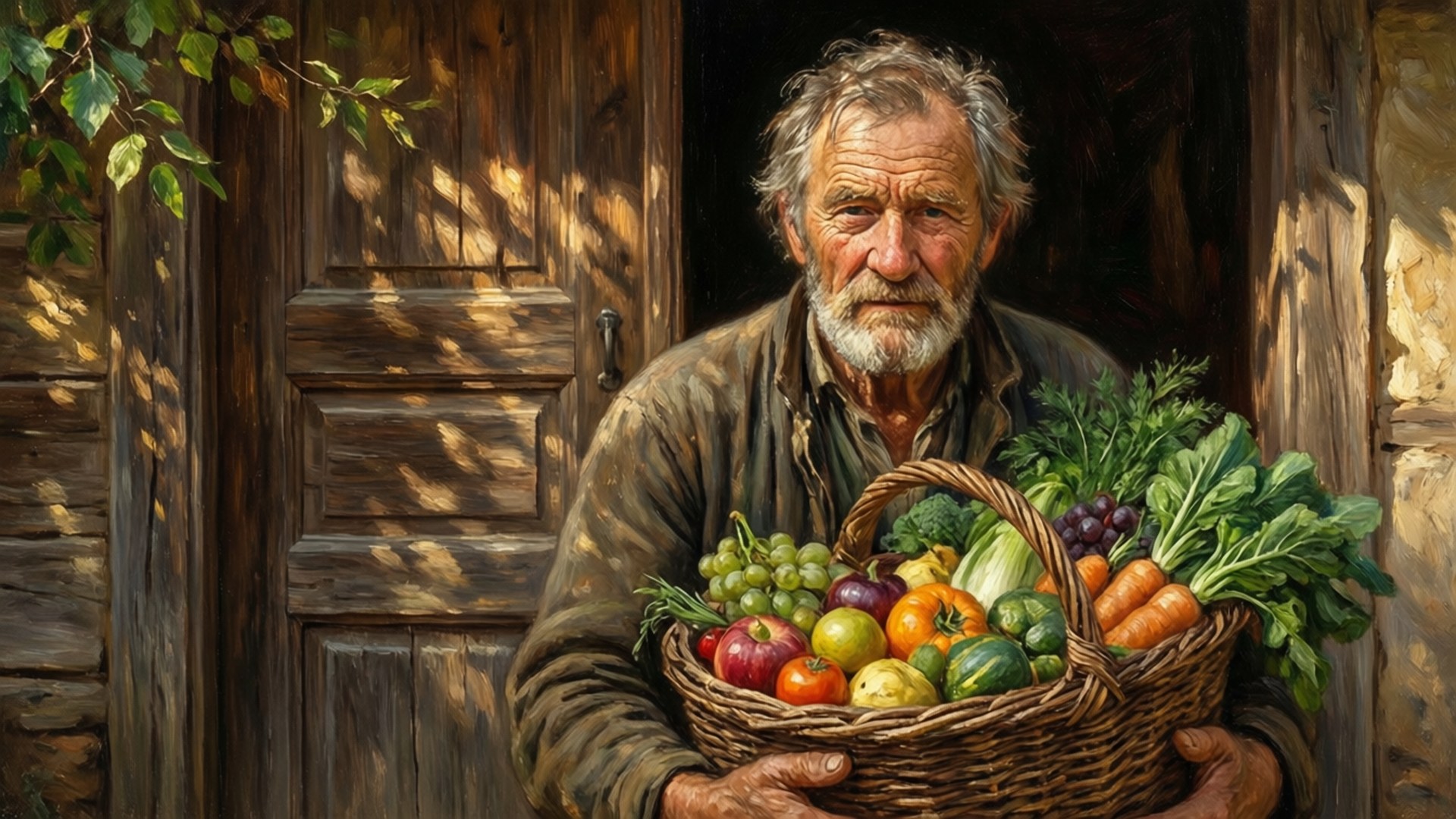 Rustic Door Harvest Wallpaper