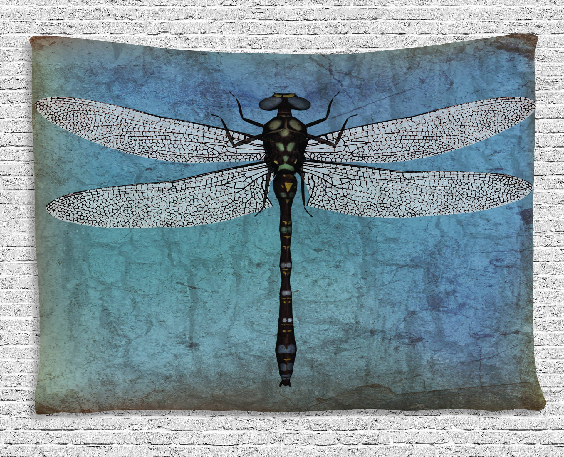 Rustic Dragonfly Tapestry