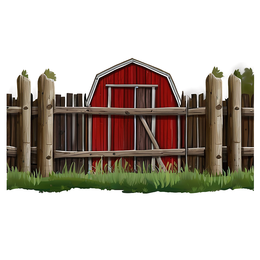 Rustic Farm Fence Png 05242024 PNG