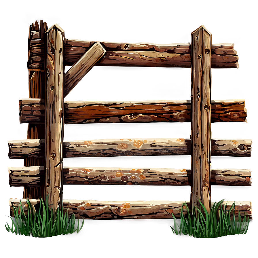 Rustic Farm Fence Png Nwd96 PNG